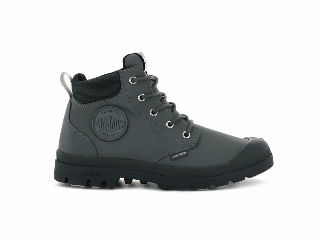 Palladium Pampa Lite + Cuff Wp Damen Stiefel Wasserdicht DunkelGrau ||901456-JBZ||